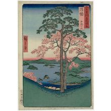 Utagawa Hiroshige: Inaba Province: Karo, Koyama (Inaba, Karo, Koyama), from the series Famous Places in the Sixty-odd Provinces [of Japan] ([Dai Nihon] Rokujûyoshû meisho zue) - Museum of Fine Arts