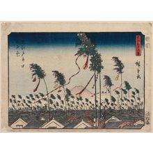 Utagawa Hiroshige: The Tanabata Festival in the Great City of Edo (Ô-Edo shichû Tanabata matsuri), from the series Thirty-six Views of Mount Fuji (Fuji sanjûrokkei) - Museum of Fine Arts