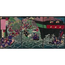 Utagawa Kunisada III: Record of the Sino-French War (Chin-Futsu sensô ki) - Museum of Fine Arts