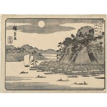 Utagawa Hiroshige: Autumn Moon at Ishiyama (Ishiyama shûgetsu), from the series Eight Views of Ômi (Ômi hakkei) - Museum of Fine Arts