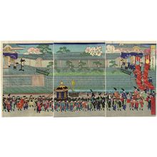 Shôkôtei Sadahiro: Hongan-ji...Osaka... Kari kôkyo no zu - ボストン美術館