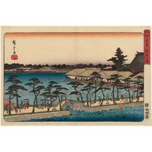 Utagawa Hiroshige: The Benten Shrine at Shinobazu Pond (Shinobazu no ike Benten hokora), from the series Famous Places in Edo (Kôto meisho) - Museum of Fine Arts