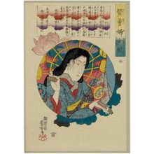 Utagawa Kuniyoshi: Chûjô-hime, from the series Mirror of Women of Wisdom and Courage (Kenyû fujo kagami) - Museum of Fine Arts