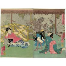 Utagawa Kuniyoshi: The Lone House (Hitotsuya no zu), from the series Selected Modern Lifesized Dolls (Tôsei mitate ningyô no uchi) - Museum of Fine Arts