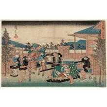 Utagawa Hiroshige: Act II (Nidanme), from the series The Storehouse of Loyal Retainers (Chûshingura) - Museum of Fine Arts