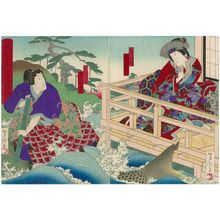 Estampe japonaise "Actors" par Utagawa Yoshitaki, 歌川芳滝 (Ichiyôsai Yoshitaki)