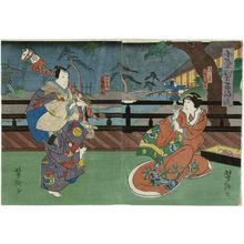 Utagawa Yoshitaki, 歌川芳滝 (Ichiyôsai Yoshitaki)创作的日本版画《Actors》