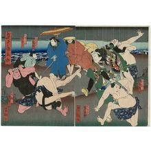 Utagawa Yoshitaki, 歌川芳滝 (Ichiyôsai Yoshitaki)创作的日本版画《Actors》