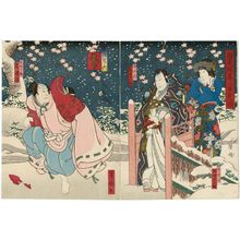 Japanischer Druck "Actors" von Utagawa Yoshitaki, 歌川芳滝 (Ichiyôsai Yoshitaki)