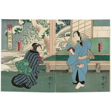 Utagawa Yoshitaki, 歌川芳滝 (Ichiyôsai Yoshitaki)创作的日本版画《Actors》