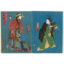 Utagawa Yoshitaki, 歌川芳滝 (Ichiyôsai Yoshitaki)创作的日本版画《Actors》