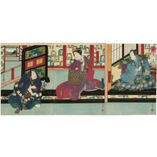 Japanese Print "Actors" by Utagawa Yoshitaki, 歌川芳滝 (Ichiyôsai Yoshitaki)