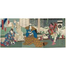 Japanischer Druck "Actors" von Utagawa Yoshitaki, 歌川芳滝 (Ichiyôsai Yoshitaki)