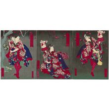 Utagawa Yoshitaki, 歌川芳滝 (Ichiyôsai Yoshitaki)创作的日本版画《Actors》