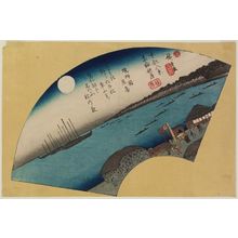 Japanischer Druck "Autumn Moon at Takanawa (Takanawa shûgetsu), from the series Eight Views of the Eastern Capital (Tôto hakkei)" von Utagawa Hiroshige, 歌川広重 (Utagawa Hiroshige I)