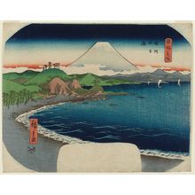 Japanese Print "Tago Bay in Suruga Province (Suruga Tago-no-ura), from the series Famous Places in the Provinces (Shokoku meisho)" by Utagawa Hiroshige, 歌川広重 (Utagawa Hiroshige I)