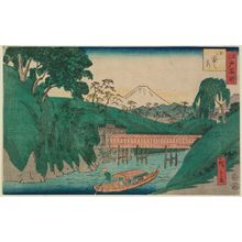 Japanese Print "Ochanomizu, from the series Famous Places in Edo (Edo meisho)" by Utagawa Hiroshige II, 二歌川広重 (Utagawa Hiroshige II (Shigenobu))