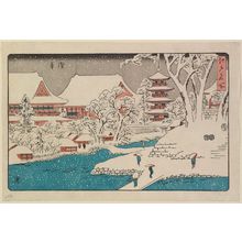 Utagawa Shigemaru创作的日本版画《Asakusa, from the series Famous Places in Edo (Edo meisho)》