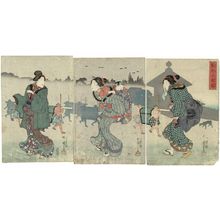 Utagawa Kuniyoshi: Morning Mist at Komagata (Komagata no asagiri) - Museum of Fine Arts