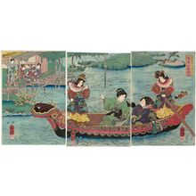 歌川国芳: A Chinese-style Boating Party - ボストン美術館