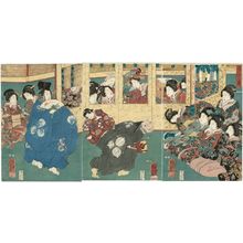 Utagawa Kuniyoshi, 歌川国芳 (Utagawa Kuniyoshi)による浮世絵「New Year Felicitations (Haru no kotobuki)」