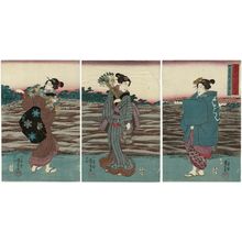 Utagawa Kuniyoshi: Shimotsuki Tori-no-machi no nigiwai - Museum of Fine Arts