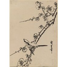 Utagawa Hiroshige: Bird on Plum Branch - Museum of Fine Arts