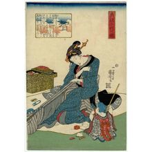 Utagawa Kuniyoshi: Wisdom (Chi), from the series Mirror of Feminine Virtue for a Thousand Ages (Teisô chiyo no kagami) - Museum of Fine Arts