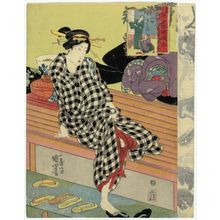 Utagawa Kuniyoshi, 歌川国芳 (Utagawa Kuniyoshi)による浮世絵「How to Change One's Clothes (Kosode kikae yô), from the series Instructions in Manners for Modern Women (Tôryû onna shorei shitsukekata)」