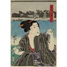 Japanese Print "Massaki, from the series Eight Views of Night Visits to Temples and Shrines (Yomairi hakkei)" by Utagawa Kuniyoshi, 歌川国芳 (Utagawa Kuniyoshi)