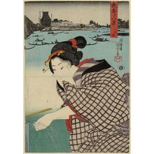 Utagawa Kuniyoshi, 歌川国芳 (Utagawa Kuniyoshi)による浮世絵「Hitotsume, from the series Eight Views of Night Visits to Temples and Shrines (Yomairi hakkei)」