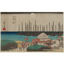 歌川広重: View of Takanawa (Takanawa no zu), from the series Famous Places in the Eastern Capital (Tôto meisho) - ボストン美術館