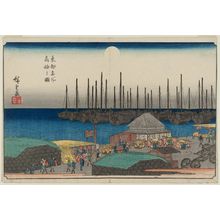 Utagawa Hiroshige: View of Takanawa (Takanawa no zu), from the series Famous Places in the Eastern Capital (Tôto meisho) - Museum of Fine Arts