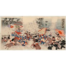 Shunsai Toshimasa: Great Battle at Pingyang (Heijô dai gekisen no zu) - Museum of Fine Arts