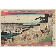 Japanese Print "Edo-view Hill (Edomizaka nozu), from the series Famous Hills in the Eastern Capital (Tôto meisho saka-zukushi no uchi)" by Utagawa Hiroshige, 歌川広重 (Utagawa Hiroshige I)