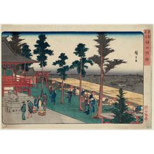 歌川広重: Kanda Myôjin Shrine (Kanda Myôjin), from the series Famous Places in the Eastern Capital (Tôto meisho) - ボストン美術館