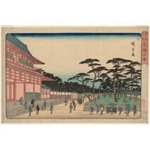 Utagawa Hiroshige: Zôjô-ji Temple in Shiba (Shiba Zôjô-ji), from the series Famous Places in the Eastern Capital (Tôto meisho) - Museum of Fine Arts