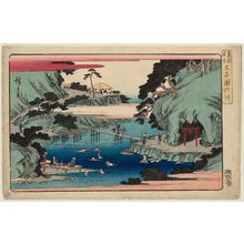 Utagawa Hiroshige: Waterfall River at Ôji (Ôji Takinogawa), from the series Famous Places in the Eastern Capital (Tôto meisho) - Museum of Fine Arts