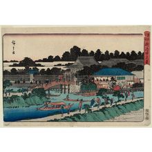 Utagawa Hiroshige: Myôken Hall in Yanagishima (Yanagishima Myôken-dô), from the series Famous Places in the Eastern Capital (Tôto meisho) - Museum of Fine Arts