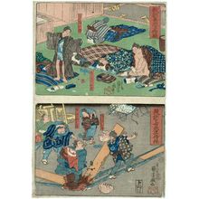 Utagawa Kuniyoshi, 歌川国芳 (Utagawa Kuniyoshi)による浮世絵「Kyôkun zenaku kozô zoroe」