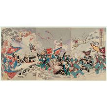 Unknown: Great Rear Attack by Our Second Army at Weihaiwei (Dai nigun Ikaiei haimen daikôgeki) - Museum of Fine Arts