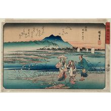 Utagawa Hiroshige: The Noda Jewel River in Mutsu Province (Mutsu Noda no Tamagawa), from the series Six Jewel Rivers in Various Provinces (Shokoku Mu Tamagawa) - Museum of Fine Arts