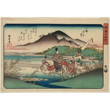 Utagawa Hiroshige: The Ide Jewel River in Yamashiro Province (Yamashiro Ide no Tamagawa), from the series Six Jewel Rivers in Various Provinces (Shokoku Mu Tamagawa) - Museum of Fine Arts