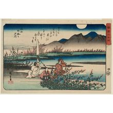 Utagawa Hiroshige: The Noji Jewel River in Ômi Province (Ômi Noji no Tamagawa), from the series Six Jewel Rivers in Various Provinces (Shokoku Mu Tamagawa) - Museum of Fine Arts