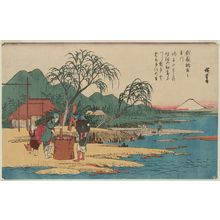 歌川広重: The Chôfu Jewel River in Musashi Province (Musashi Chôfu no Tamagawa), from the series Six Jewel Rivers in Various Provinces (Shokoku Mu Tamagawa) - ボストン美術館