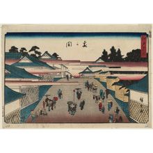 歌川広重: Kasumigaseki, from the series Famous Places in Edo (Edo meisho) - ボストン美術館