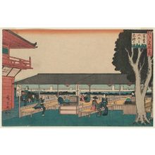 Utagawa Hiroshige, 歌川広重 (Utagawa Hiroshige I)による浮世絵「Fine View from the Top of Mount Atago in Shiba (Shiba Atago sanjô yori miharashi no zu), from the series Famous Places in Edo (Edo meisho no uchi)」