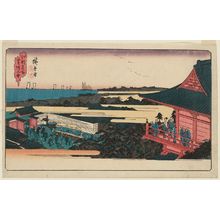 Utagawa Hiroshige: Zôjô-ji Temple in Shiba (Shiba Zôjô-ji), from the series Famous Places in Edo (Kôto meisho) - Museum of Fine Arts