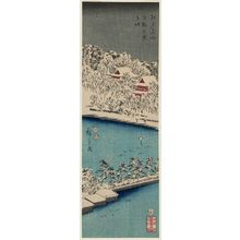 歌川広重: Shinobazu Pond at Ueno (Ueno Shinobazu no ike), from the series Famous Places in Edo (Edo meisho) - ボストン美術館