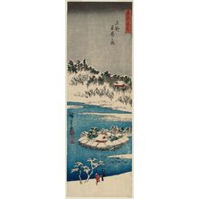 Utagawa Hiroshige: Shinobazu Pond at Ueno (Ueno Shinobazu no ike), from the series Famous Places in the Eastern Capital (Tôto meisho) - Museum of Fine Arts